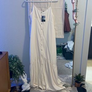 Cream Forever 21 Maxi Dress